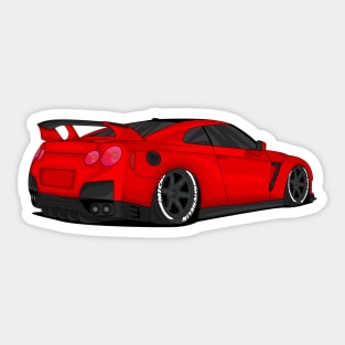 GTR DARK-RED Sticker